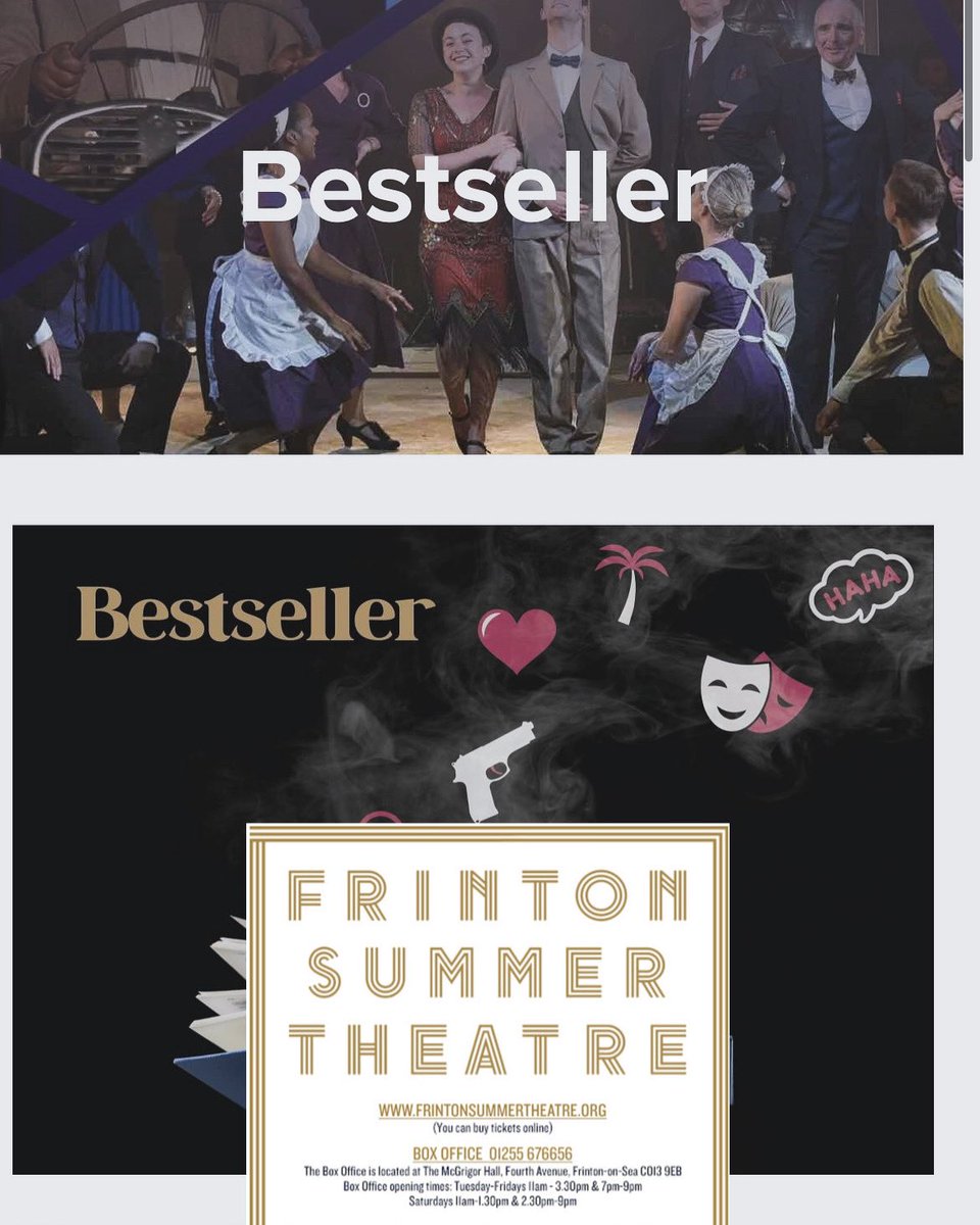 Heading to Frinton-on-sea to rehearse ‘Bestseller’ by Peter Quilter (Judy, Curtain Up) Can’t wait to get started!!! #theatre #actorslife #frinton #frintonsummertheatre