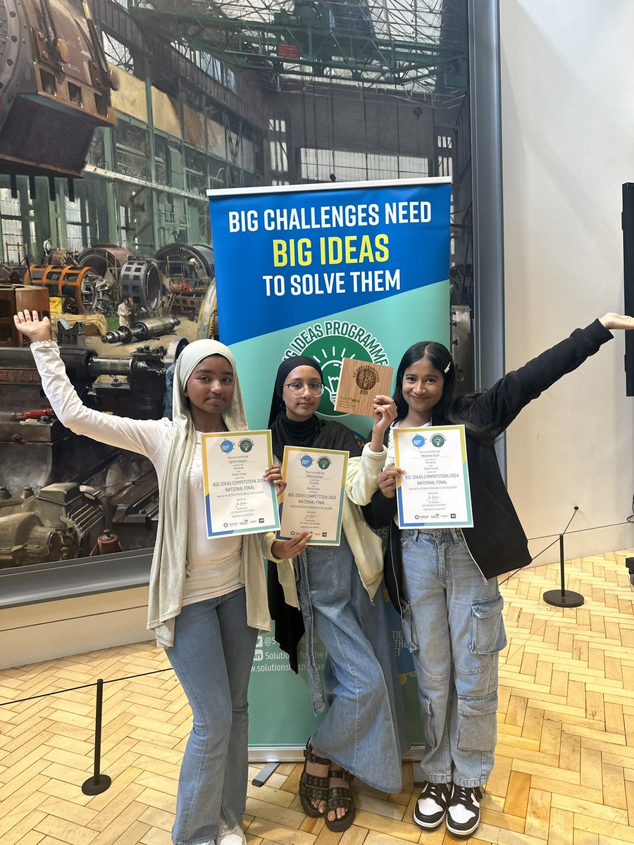 On @s4tp_ official ‘s 10th anniversary Plashet’s very own, team Vita Verde, have come 1st place at the National Final! We are so proud of you!  #WomeninSTEM