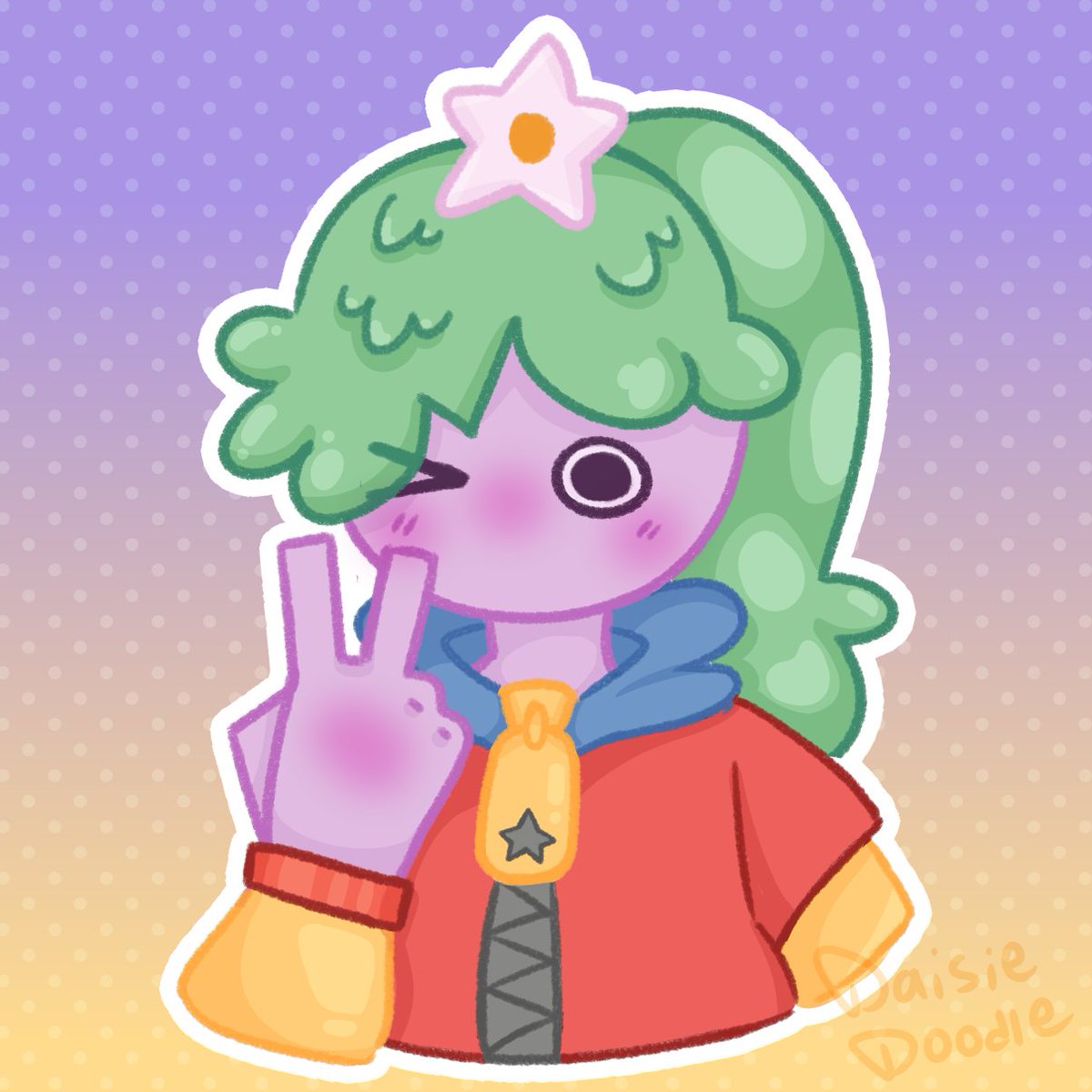 DaisieDoodle03's tweet photo. First attack for Artfight!! This was the funniest and cutest character everrr (they belong to PatataRosa1234 on Artfight! the character's name is Potato) 💚

#artfight2024 #teamseafoam https://t.co/1mUm5aNXBr
