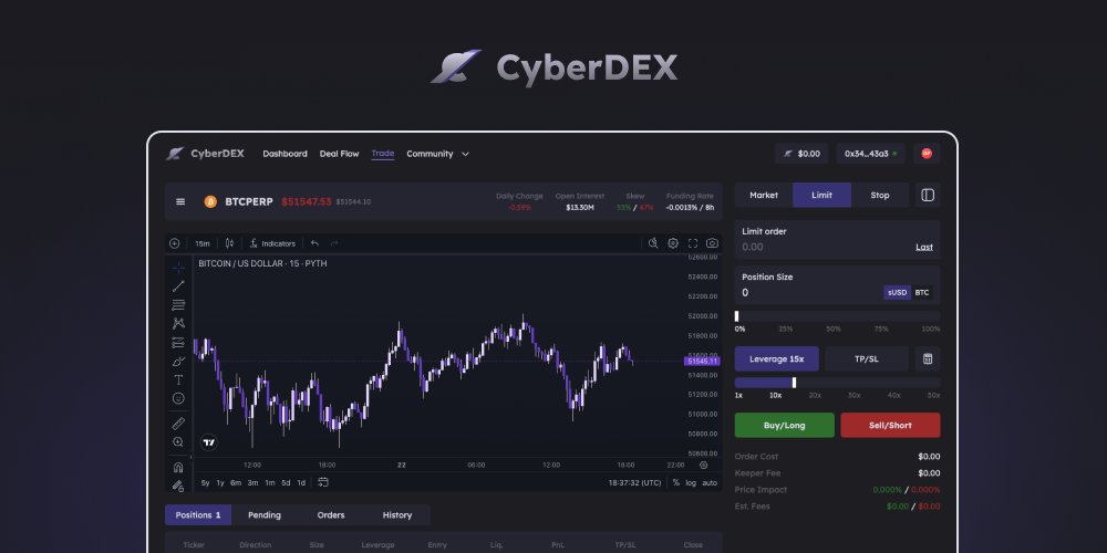 sirunxyz's tweet photo. Under the hat: CyberDEX

Taking a look into a $100M+ liquidity perp DEX powered by @synthetix. By utilizing the Synthetix Debt Pool, which boasts over $175 million in liquidity, CyberDEX provides one of the deepest liquidity pools in the DeFi space.