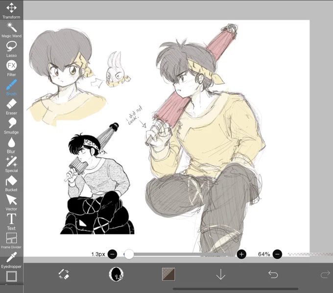 Ryoga doodle request 