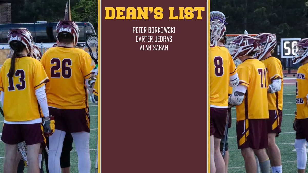 Our guys went to work on the field and in the classroom this semester. Congrats to these 3 for being named to the Spring 2024 Dean’s List!