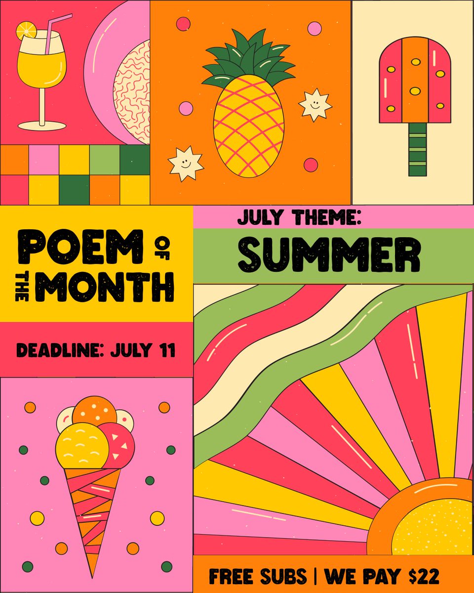 👙🌻This month’s theme is SUMMER. Interpret that however you wish!

Retweet and we’ll DM you the direct free submission link!🔗 💙