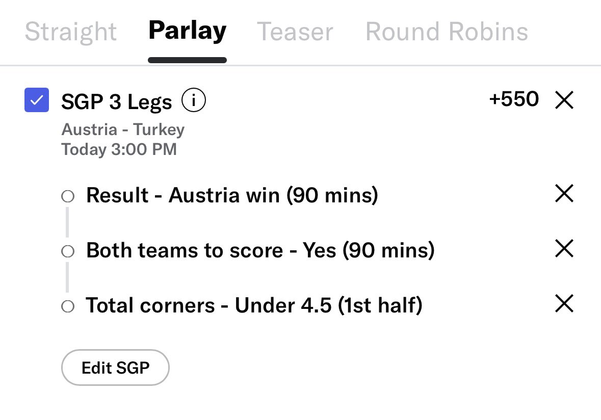 JTAnalytic's tweet photo. 👨‍🍳 EURO HALF-STAR HAPPY MEAL 🍽️ 

Austria 🇦🇹 vs Turkey 🇹🇷 

+550 SGP ⭐️ 

ENJOY!

#EURO2024 #GamblingTwitter https://t.co/RXfFliRRao