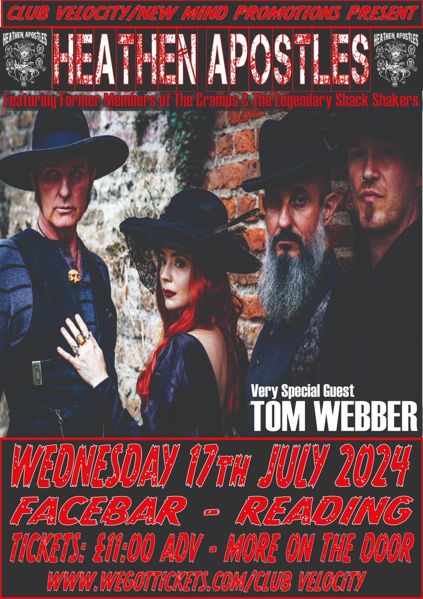 Club Velocity (@clubvelocity) on Twitter photo News in..... the turn <a href="/tomwebbermusic/">Tom Webber</a> will be supporting the Heathen Apostles on 17/7 <a href="/FaceBarReading/">Face Bar Reading</a> <a href="/bucksmusicgroup/">Bucks Music Group</a> <a href="/WeGotTickets/">WeGotTickets</a>
<a href="/NightshiftMag/">Nightshiftmusicmag</a> <a href="/RDGWhatsOn/">What's On Reading</a> <a href="/PunkNewsUk/">Punk News</a> <a href="/Didcot/">Didcot</a> <a href="/BBC6Music/">BBC Radio 6 Music</a> <a href="/BBCRadioLondon/">BBC Radio London</a> News in..... the turn <a href="/tomwebbermusic/">Tom Webber</a> will be supporting the Heathen Apostles on 17/7 <a href="/FaceBarReading/">Face Bar Reading</a> <a href="/bucksmusicgroup/">Bucks Music Group</a> <a href="/WeGotTickets/">WeGotTickets</a>
<a href="/NightshiftMag/">Nightshiftmusicmag</a> <a href="/RDGWhatsOn/">What's On Reading</a> <a href="/PunkNewsUk/">Punk News</a> <a href="/Didcot/">Didcot</a> <a href="/BBC6Music/">BBC Radio 6 Music</a> <a href="/BBCRadioLondon/">BBC Radio London</a>