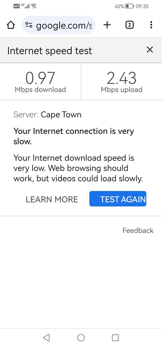 networkfreek's tweet photo. @Vodacom111 only had this contract for a month and seriously not impressed. Call centre says we must go into the shop.. They cannot assist. Up to 50Mbps?? Not even close. #lte https://t.co/Z1bmyozcqk
