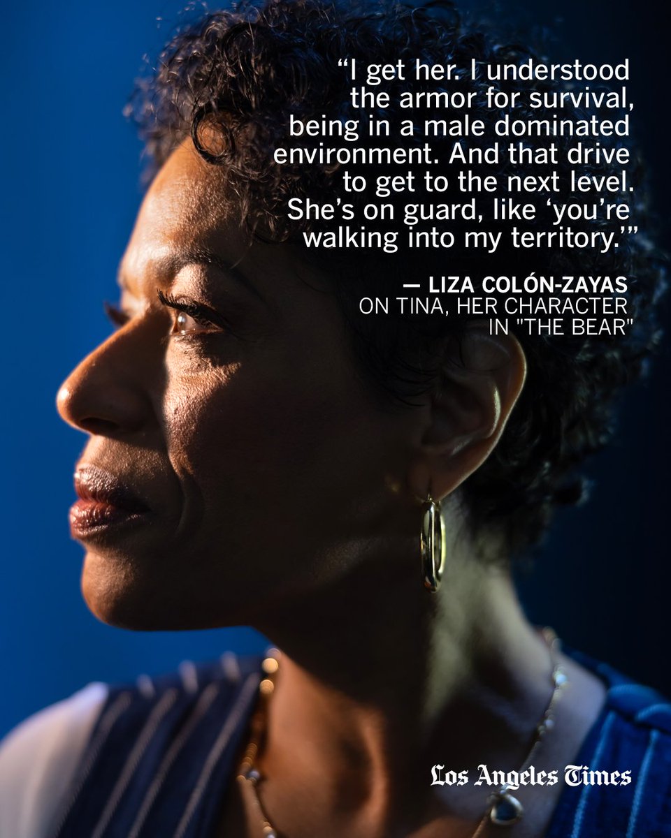 Liza Colón-Zayas has put in the work. In <a href="/TheBearFX/">The Bear</a>, she makes every second count. The Times’ <a href="/villarrealy/">Yvonne Villarreal</a>  sat down with Colón-Zayas: latimes.com/entertainment-…