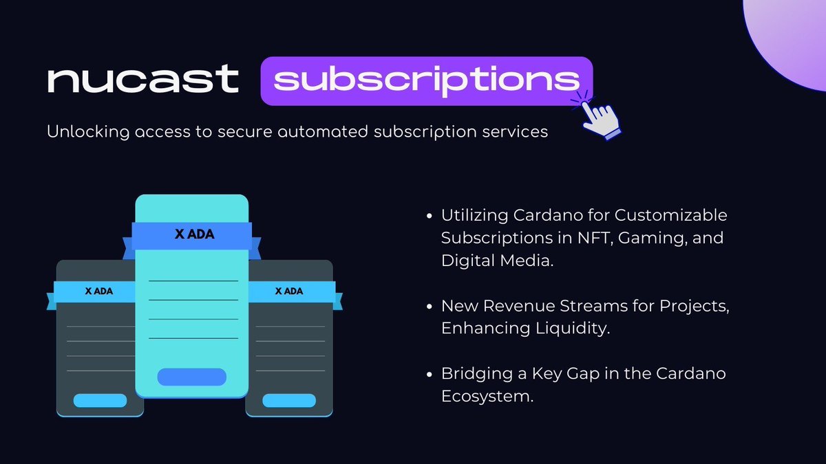 If you've ever interacted with a Cardano dApp or platform, you'll want to vote "YES" for our Catalyst F12 On-Chain Subscriptions proposal 

The Problem We Are Solving:
There is no Cardano-native method that allows builders to capture subscription payments in exchange for access
