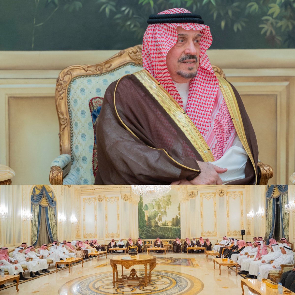 alsaud1ksa's tweet photo. شّرف صاحب السمو الملكي الأمير 
فيصل بن بندر بن عبدالعزيز آل سعود
أمير منطقة #الرياض  ..
بدعوة من خالد بن محمد السعد العجلان 
في مجلس أبناء محمد السعد العجلان
بحضور أصحاب السمو الملكي الأمراء 
ورجال الأعمال ووجهاء وأعيان المنطقة ..

https://t.co/epQUdiOtHj https://t.co/Gw77ub9auB