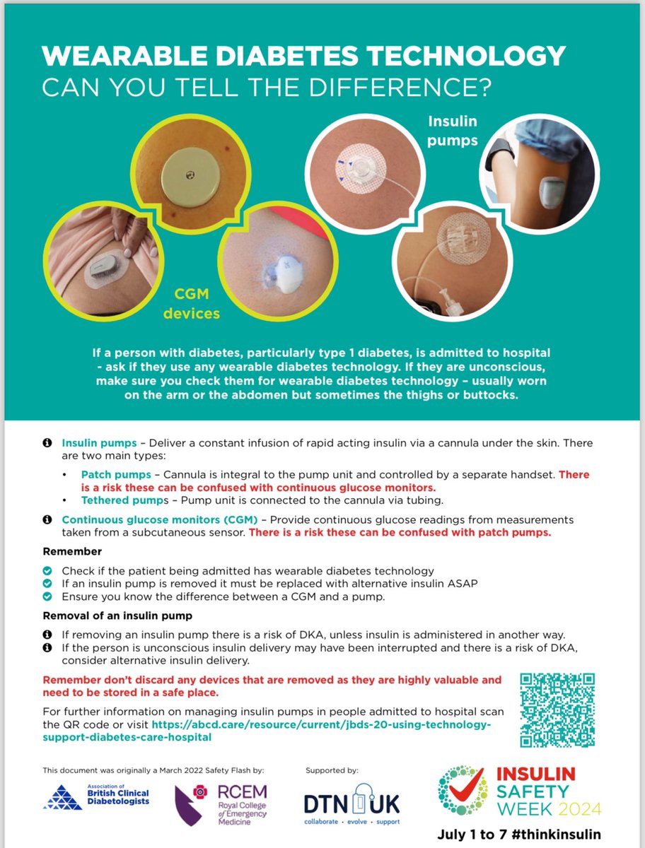 We’re proud to be taking part in <a href="/HywelDdaHB/">Hywel Dda UHB</a> #InsulinSafetyWeek2024 -focus on safe use of diabetes technology –to reduce insulin errors within the healthcare profession. Withybush team @InsulinSafety24 for more details. #ThinkInsulin #HCLsafety #Thinkdiabetestech <a href="/jolaujo1989/">Laura Jones</a>