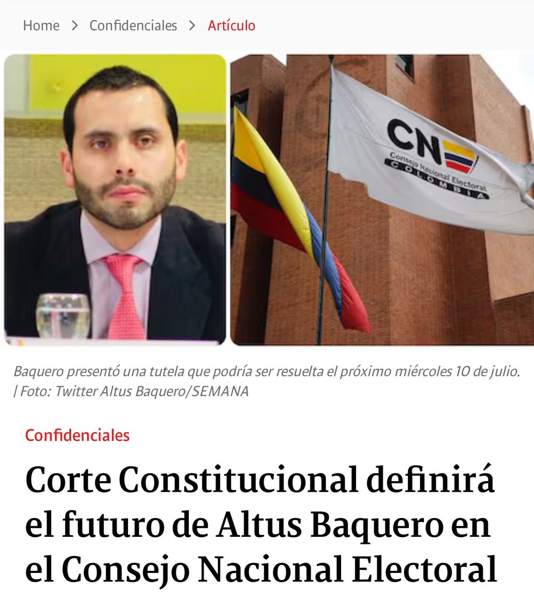AlejandraCifR's tweet photo. 🚨La presencia de Baquero es fundamental en este momento porque el @CNE_COLOMBIA está estudiando la ponencia sobre el pliego de cargos contra la campaña Petro Presidente. Con Baquero está la totalidad de magistrados para que tomen alguna decisión a favor o en contra. https://t.co/RtSe3NavkS