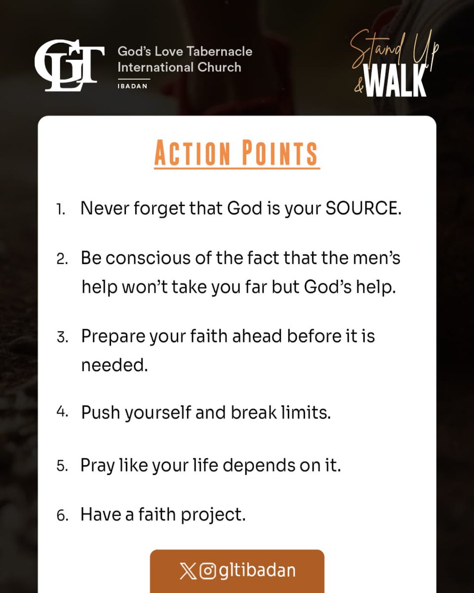 gltibadan's tweet image. Action Points. 📌

#Actionpoints #Sundaysermon
#GltIbadan #GltChurch