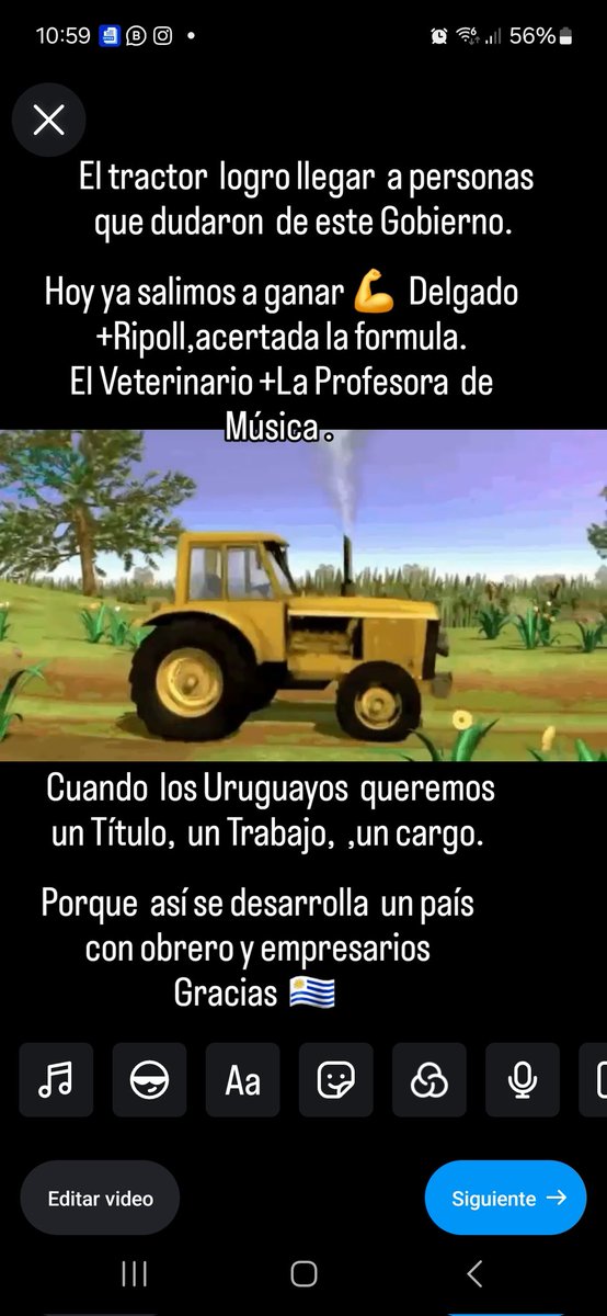 CriselSilveira's tweet photo. Ya llegamos
#ELTRACTOR + #ALVARODELGADO +
#VALERIARIPOLL +#LOSNACIONALISTA
ES IGUAL A PRIMERA VUELTA
FELICIDADES 👏 👏
@AlvaroDelgadoUy
@JavierGarcia_Uy
@camboue
@jmartinb40
@AguchoLescano
@RoxanaBerois https://t.co/o7NxipNcl1
