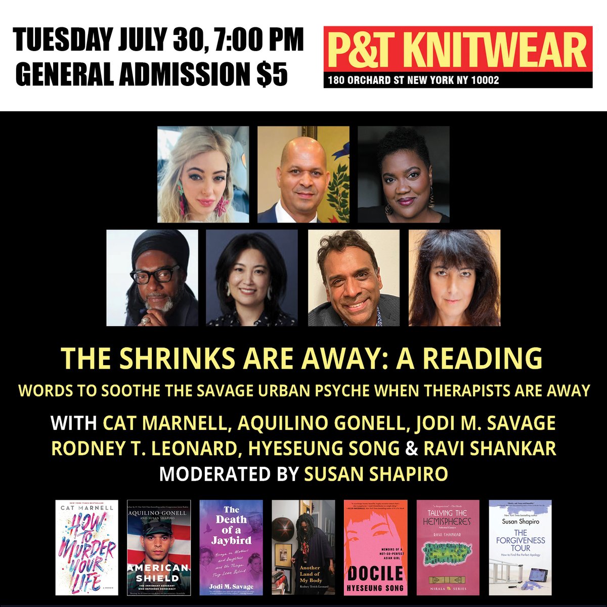 Thanks for helping me spread the word about my exciting July #writing #publishing #classes &amp; #zoom #book #events 7/23 #online at <a href="/strandbookstore/">Strand Book Store</a> &amp; in-person #nyc 7/30 at <a href="/ptknitwear/">P&T Knitwear | Books and Podcasts</a> Hope to see you!