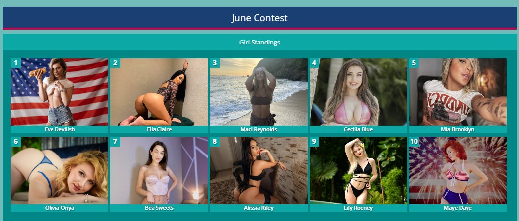 Flirt Summit 2024 Vietnam Contest
<a href="/FlirtSummit/">Flirt Summit</a> <a href="/Flirt4Free/">Flirt4Free</a> <a href="/Flirt4FreeGirls/">Flirt4FreeGirls</a>

☑️ June Standings ⬇️ Final
👉 flirt4free.com/summit/?mp_cod…👀

<a href="/EveDevilish_/">EveDevilish</a> <a href="/EllaClaire1Off/">𝐄𝐥𝐥𝐚 𝐂𝐥𝐚𝐢𝐫𝐞</a> #MaciReynolds <a href="/CeciliaBlueF4F/">Cecilia Blue</a> <a href="/miabrooklyncol/">Mia Broocklyn</a> <a href="/OliviaOnyaf4f/">Olivia Onya(✿◠‿◠)</a> <a href="/SweetsBea/">𝐵𝑒𝒶 𝒮𝓌𝑒𝑒𝓉𝓈</a> @AlissiaRileyF4F #LilyRooney <a href="/mayegemini/">𝑎‧𝙢𝒂𝙮𝒆‧𝑧𝑖𝑛𝑔</a>
