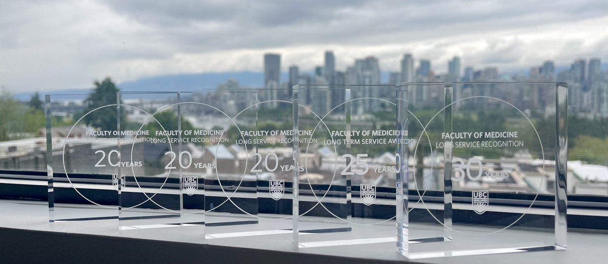 We want to extend a special congratulations to VI Drs. Nicolaou, Andrews, Ho, Chang, and Zwirewich for receiving UBC Long Service Awards. This award recognizes individuals who have dedicated years of their careers to advancing and supporting UBC’s academic mission. Well deserved!