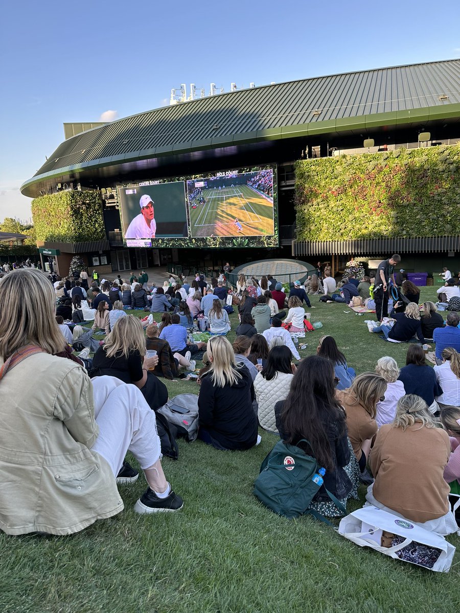 Watching a different sport than usual in Wimbledon today.