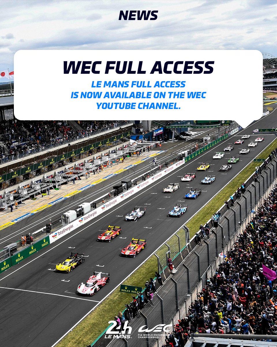 It's popcorn time 🍿
Watch the highlights of the 24 Hours of Le Mans now with <a href="/FIAWEC/">FIA World Endurance Championship</a> full access : url-r.fr/Ehuis

#LeMans24 #WEC