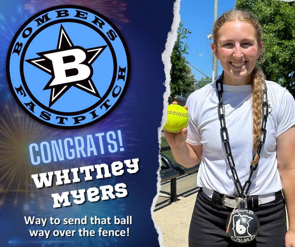 Minnesota Bombers 16U National (@mnbombers2007) on Twitter photo Some homerun action from <a href="/myerswhitney26/">Whitney Myers</a> in game five at the IDT! <a href="/MnBombers/">Minnesota Bombers</a> <a href="/BoulderIDT/">Boulder IDT</a> <a href="/bombers_fp/">Bombers Fastpitch</a> Some homerun action from <a href="/myerswhitney26/">Whitney Myers</a> in game five at the IDT! <a href="/MnBombers/">Minnesota Bombers</a> <a href="/BoulderIDT/">Boulder IDT</a> <a href="/bombers_fp/">Bombers Fastpitch</a>