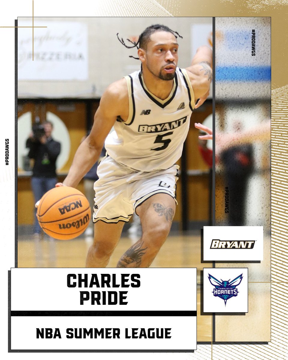 Bryant Men's Basketball (@bryanthoops) on Twitter photo #ProDawgs
Bryant Basketball alum Charles Pride (@sourtv) has earned a spot on the <a href="/hornets/">Charlotte Hornets</a> <a href="/NBASummerLeague/">NBA Summer League</a> roster. #ProDawgs
Bryant Basketball alum Charles Pride (@sourtv) has earned a spot on the <a href="/hornets/">Charlotte Hornets</a> <a href="/NBASummerLeague/">NBA Summer League</a> roster.