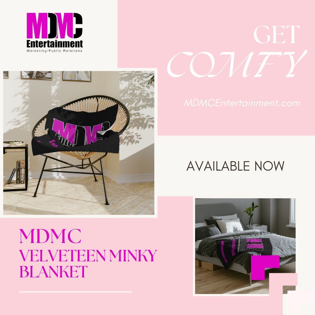 MDMCEntertain's tweet photo. Who doesn't love a good blanket? This MDMC blanket is calling your name. Get cozy by copping your own on our website.

#MDMCEntertainment #Marketing #MarketingBusiness #SmallBusiness #Merch https://t.co/RB32s8hDPZ