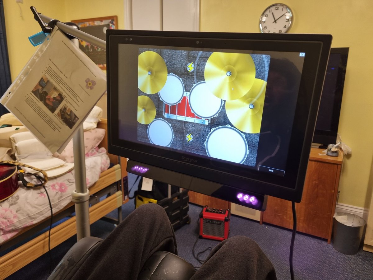 1_forget's tweet photo. Great session yesterday! We warmed up with #Switch work using rotating bells, explored #CauseAndEffect and #TurnTaking with @ThinkSmartbox's #LookToLearn, and focused on #ChoiceMaking and #EarlyCommunication using #VocoChat. #MUSICCAN #Eyegaze #ABI #TBI https://t.co/M5kLi9MAsg