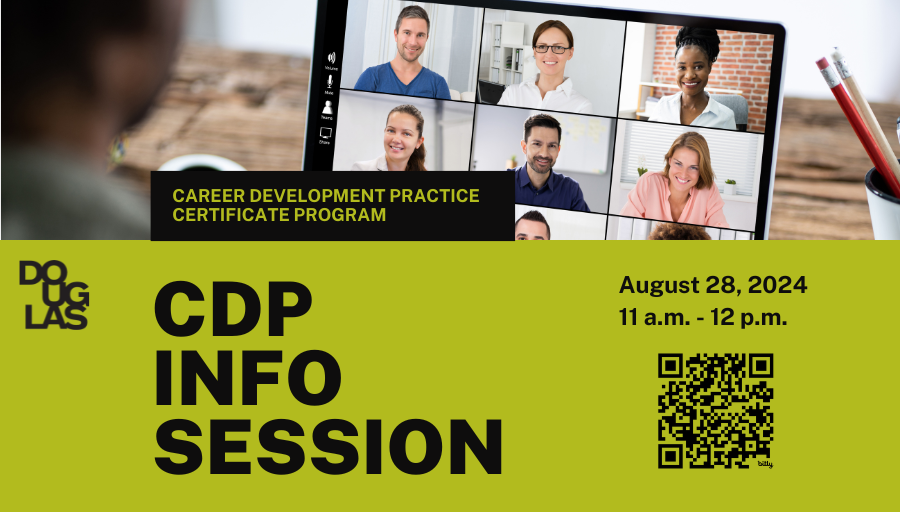 CdpCollege's tweet photo. Join us for an information session where you can ask questions and learn what makes the CDP program at Douglas different. Find out how you can start your journey to become a CDP much sooner than you think!

The info session will be held on Zoom. Use the QR code below to register! https://t.co/2M58nVmOQm