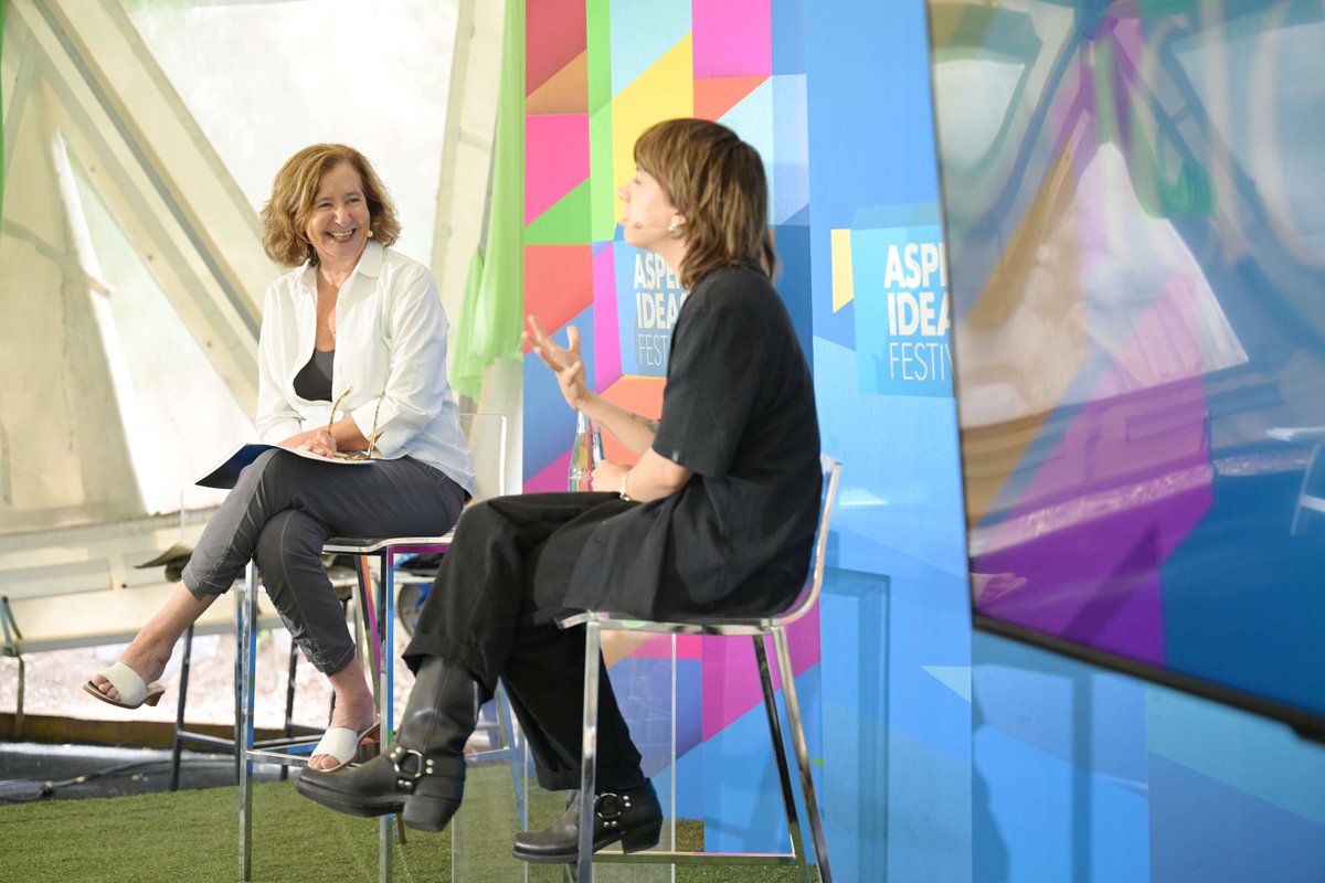 PoetryInAmerica's tweet image. Poetry in America’s Elisa New spoke with musician Alynda Segarra (@HFTRR) at @aspenideas about the poetry, lyrics, Puerto Rican life in New York, Allen Ginsberg, Patti Smith and more. Watch the interview here: bit.ly/4cIznIJ