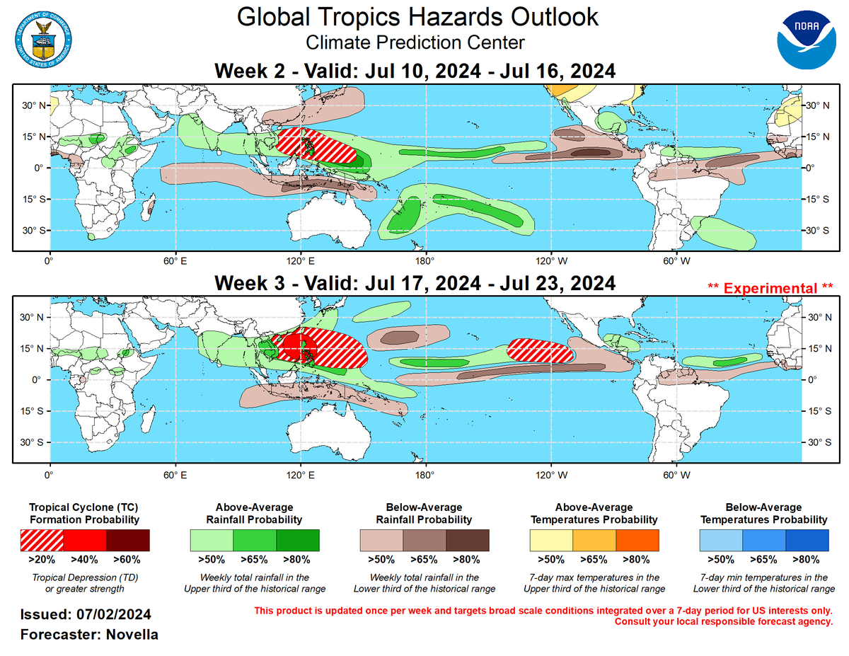 LimWeather's tweet photo. we could see something in WPAC within 2-3 wks 
interests in the latter esp #Philippines,#Vietnam,#Taiwan,S #China's #hainan,#guangxi,#Guangdong,#HongKong,#Macau should watch closely
#Wxtwitter #tropicswx #Wxx #Invest99W #99W #Gaemi #ButchoyPH #90W #Invest90W #Prapiroon #CarinaPH https://t.co/XkhiwTnS5c