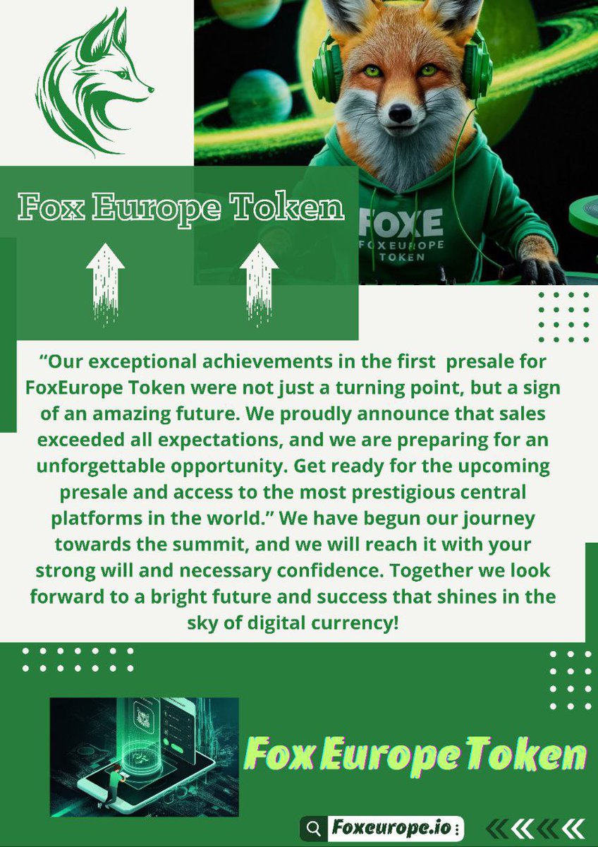 mnoorbathish's tweet photo. @BitcoinMagazine Prepare for the revolution!✍️ FoxEuropeToken presents to you its pioneering projects that will change the features of the world of digital currencies. We start with FoxBook, a comprehensive social media platform equipped with the latest technological services https://t.co/0gExWFpf9H