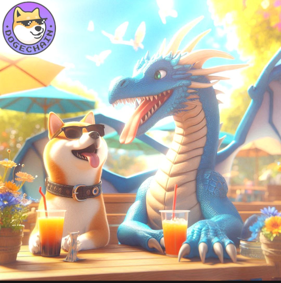 thecryptocanuc2's tweet image. Crypto Summer ☀️ 

Enjoy the day side by side 
With doggies and dragons

#Dogechain #Quickswap