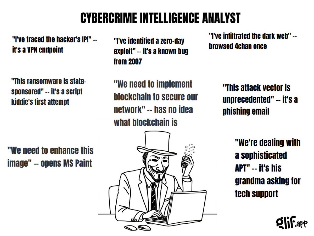BushidoToken's tweet image. Great work, too funny @aejleslie shared with my #FOR589 class this week 😂