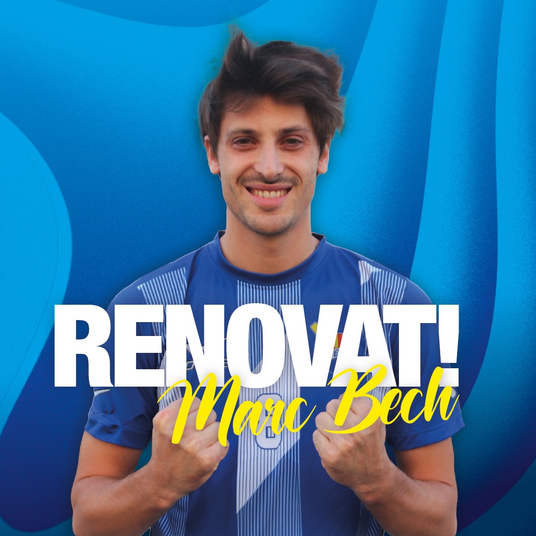 UEFigueres's tweet photo. ✅ MARC BECH RENOVAT!

💙🤍 El migcampista de Terrades, format a la nostra pedrera, jugarà la seva 4ª temporada com a unionista, sent sènior. https://t.co/1zUZzGd191