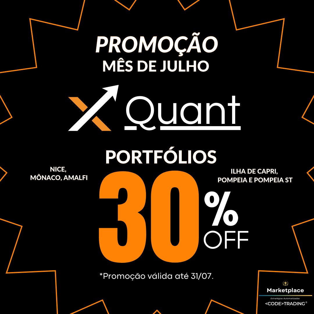CodeTradingBr's tweet photo. 🚀 Mês de Julho: Desconto exclusivo de 30% nas licenças XQuant!

Aproveite 30% de desconto na renovação de assinaturas e na aquisição de novas licenças! Seja você um cliente fiel ou iniciante, essa é a chance perfeita para garantir um preço especial nos portfólios XQuant. Não perca!

https://t.co/xtlxSE0DYV