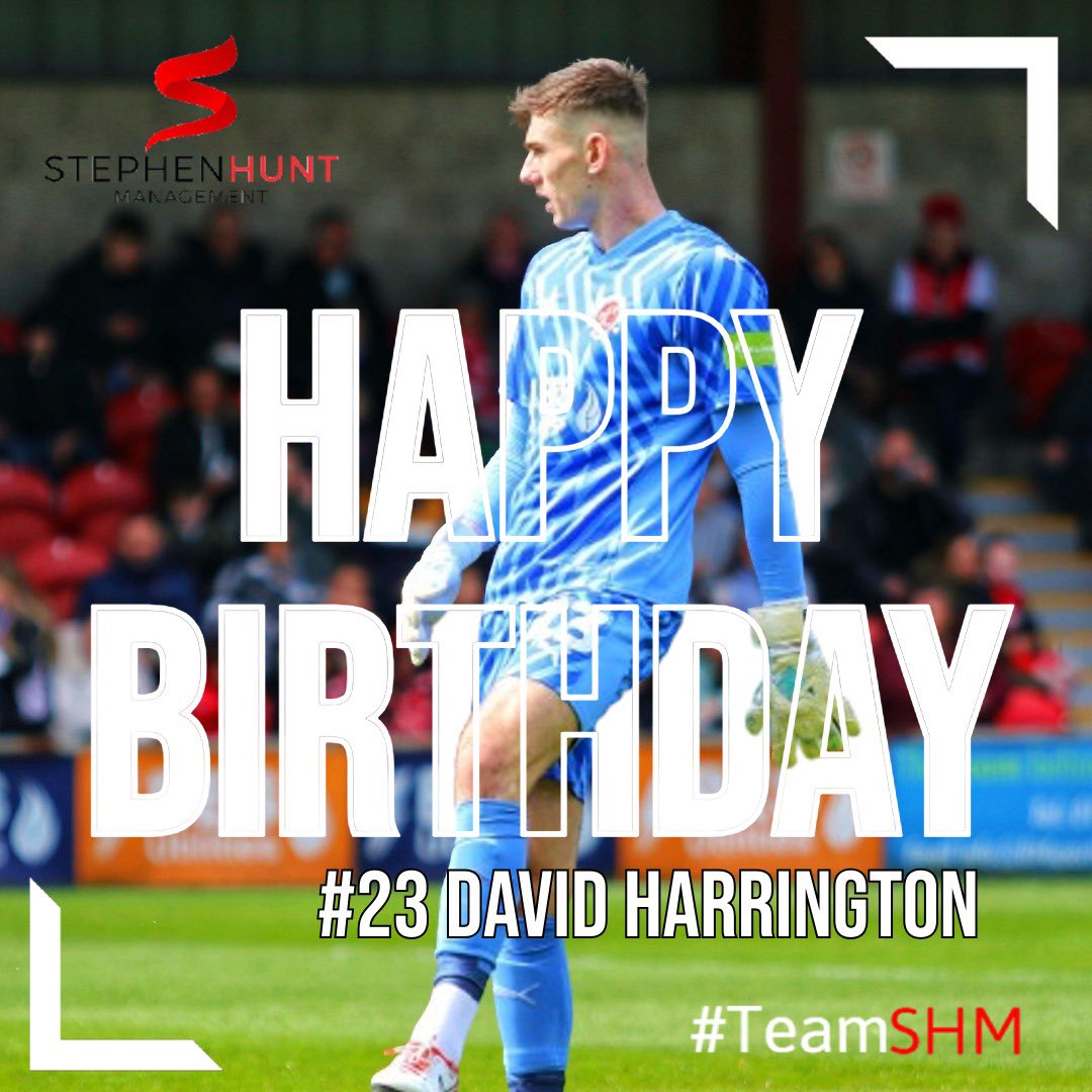 TeamSHM_'s tweet photo. 🎉 A big happy birthday to @ftfc stopper @David_Harry23, who turned 24 yesterday! 🙌
Hope you had a great day David! 🎉
#FTFC #DH23 #TeamSHM https://t.co/UKNN7cMnx6