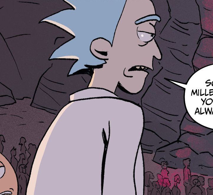 :: Ну что, сученьки, никогда не видели Бога? Теперь увидели, потому что я и есть он. Будем знакомы, я Рик - самый гениальный человек в галактике. Вы видели Морти? Мне он срочно нужен для одного ...ээ... приключения.