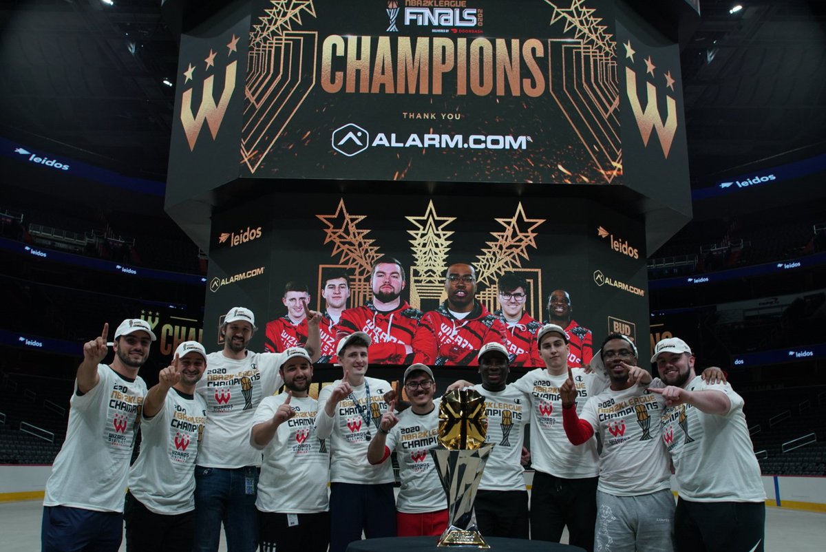 IsThisThingJon's tweet image. I&apos;m not sure what the future holds for the @NBA2KLeague, but I want to thank @ZacharyLeonsis and @x2chucks for allowing me the distinct honor and privilege to be the voice of @WizardsDG since 2020.

Forever 2020 and 2021 NBA2K League Champs!
#ProtectTheDistrict 🫶