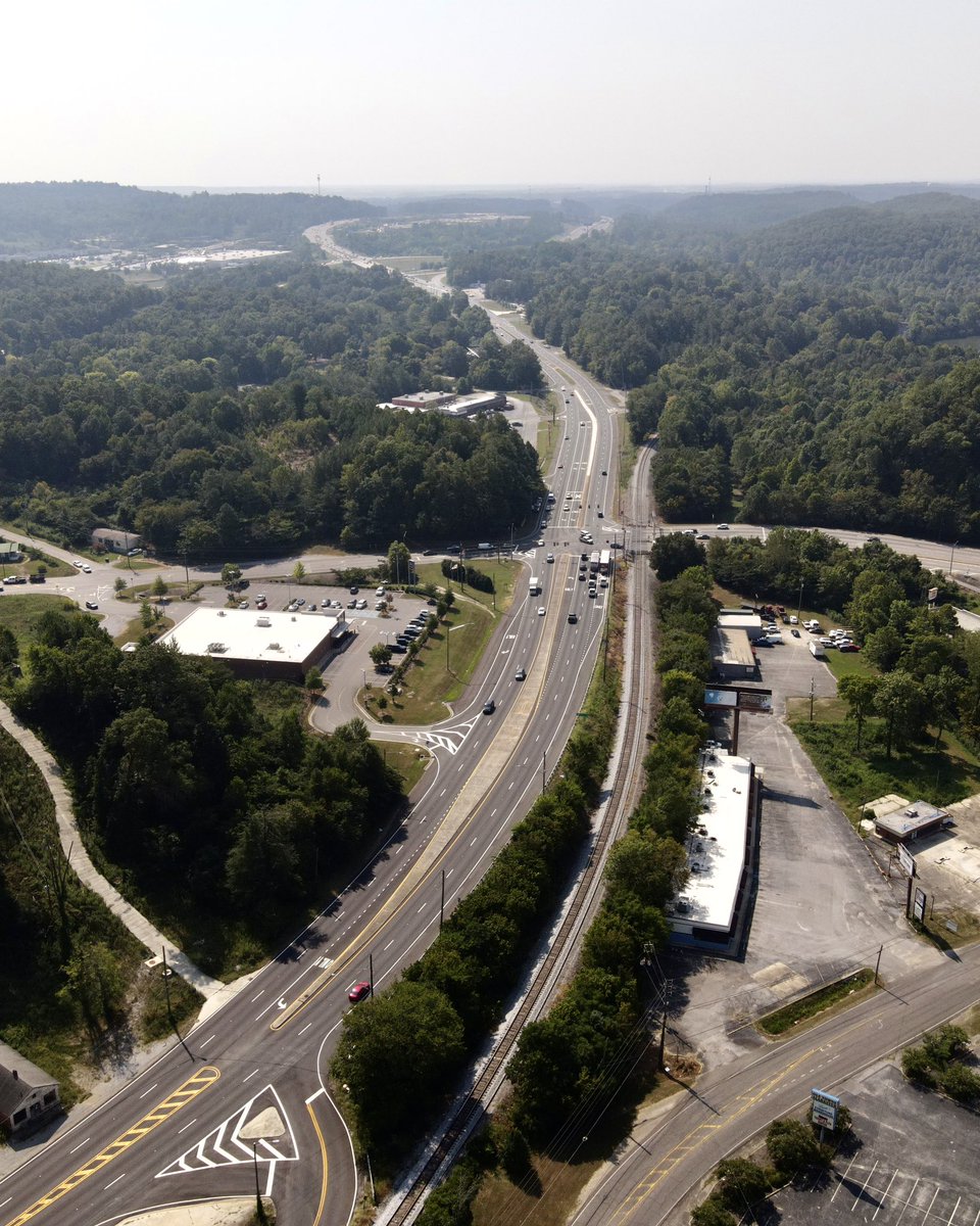 Here is a bird’s eye view of the recently finished project of Highway 31 in Alabaster. A great opportunity that allowed us to serve our community.