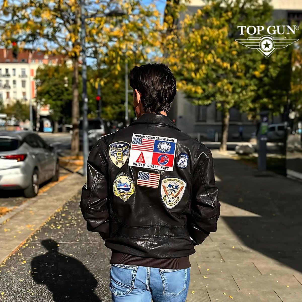 TopGunstore's tweet image. Strolling the streets of France in style, showcasing the back of our iconic Top Gun jacket. ✈️ Adventure and elegance in every step

TopGun #AviatorStyle #StreetStyle #Fashion #OOTD #InstaFashion #ExplorePage #FashionInspiration #TheFlyingLegend