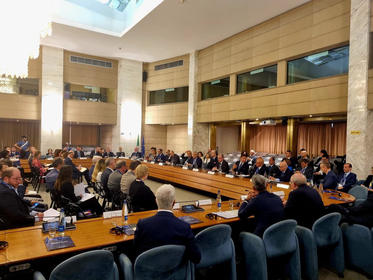 gabferrieri's tweet photo. 📌 Siamo lieti oggi di essere intervenuti come @Angi_tech al tavolo con i ministri #Tajani e #Piantedosi, con il direttore #ACN #Frattasi e i vertici del Ministero degli Esteri alla #Farnesina per “Conferenza Nazionale creazione di un ecosistema di #cybercapacity building”. https://t.co/tOxe2orrL8