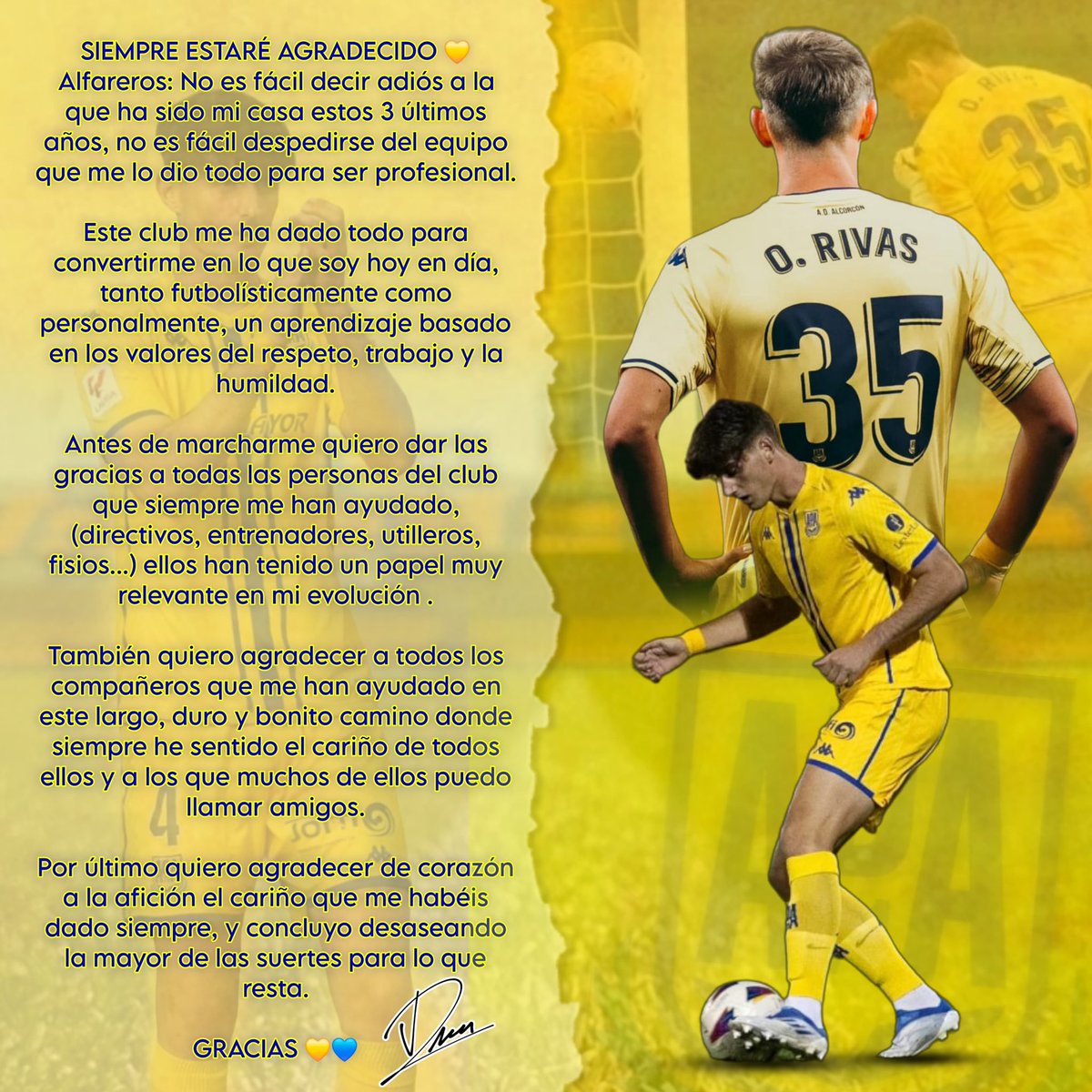 Gracias de corazón 💛 <a href="/AD_Alcorcon/">A.D. Alcorcón</a>