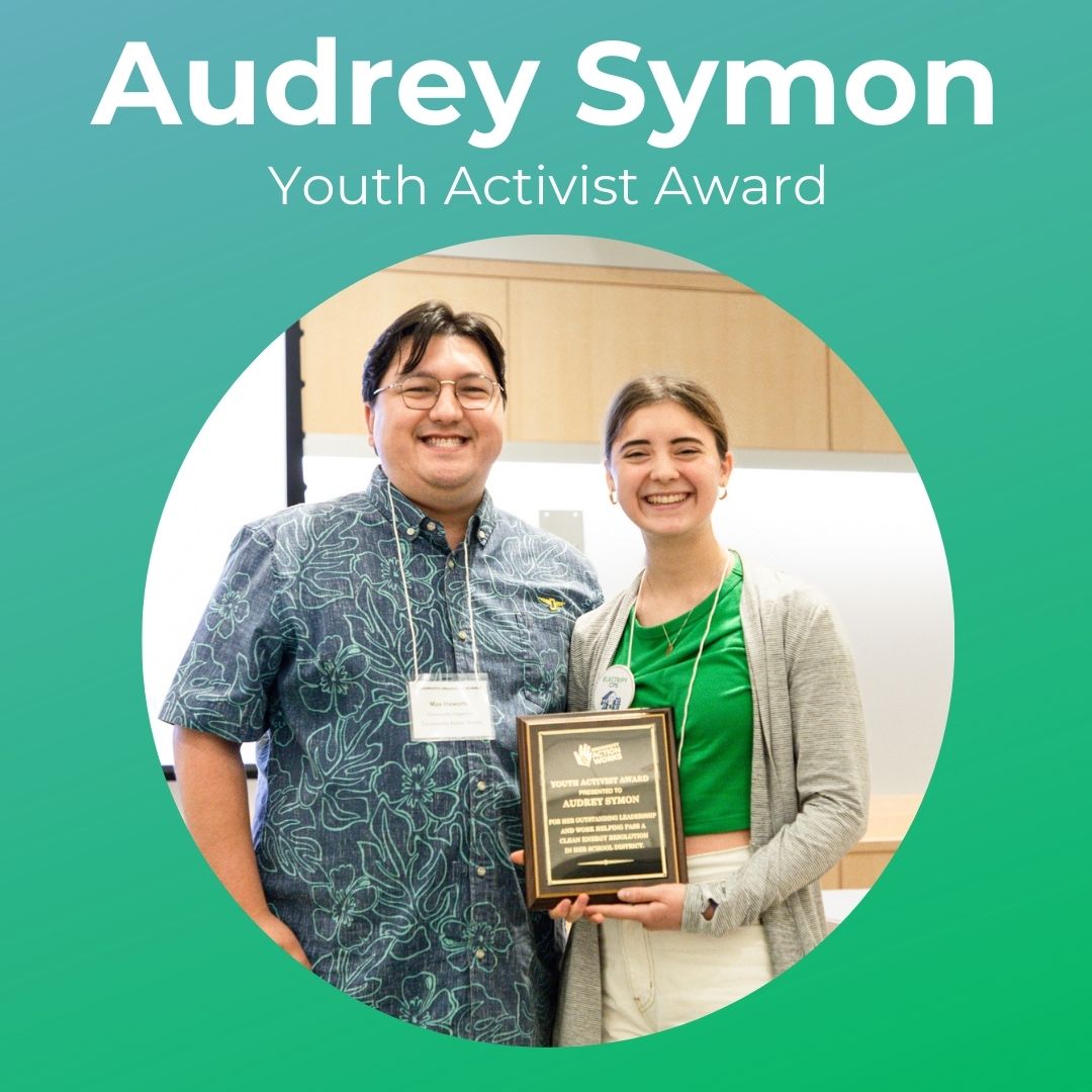 ComActionWorks's tweet image. We are excited to be awarding the Youth Activist Award to Audrey Symon for her work helping organize the Cincinnati Board of Education to unanimously pass a Clean Energy Resolution.