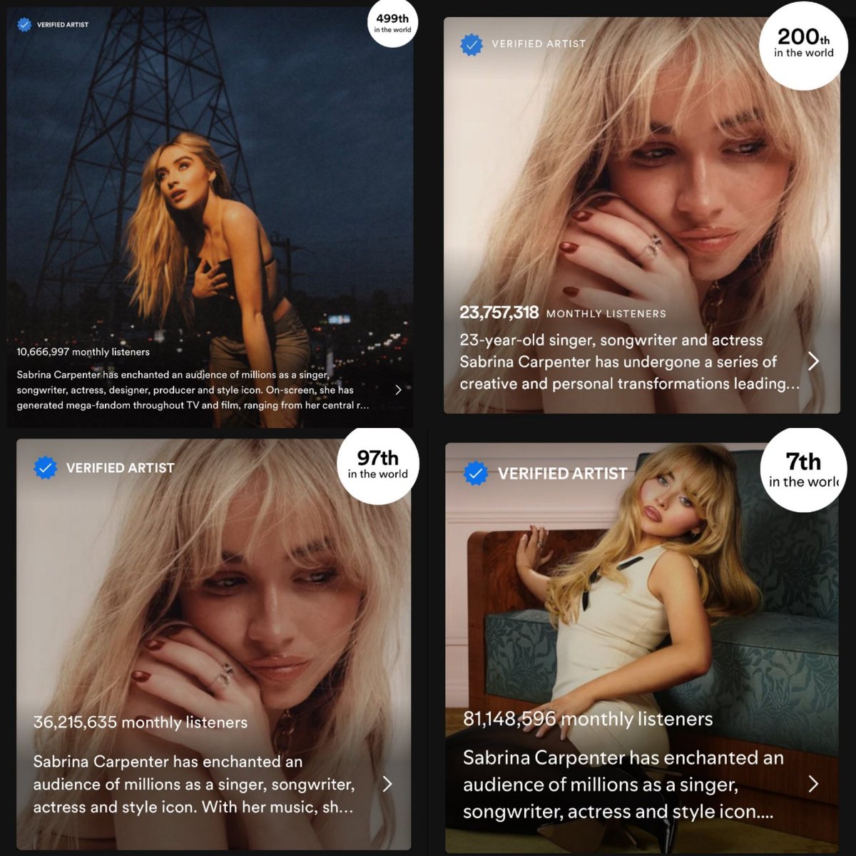 prfctbags's tweet photo. Sabrina Carpenter world domination 💌☕️💋
how it started   how it's going https://t.co/YABoDnuXjb