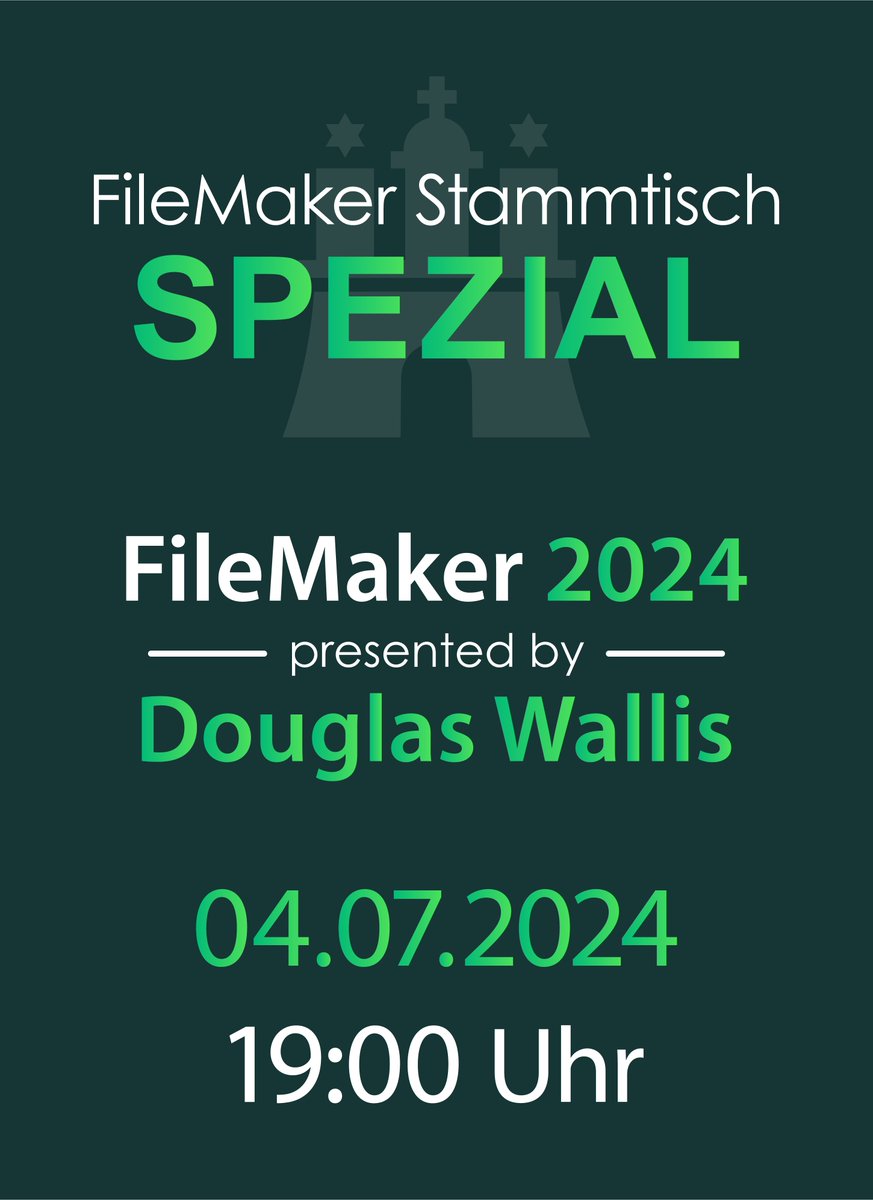 Für die Präsentation der neuen FileMaker Version am 4.7.2024 haben wir den CLARIS Produkt Manager Douglas Wallis zu Gast. Nutzt die Gelegenheit, Eure Fragen zu stellen! Die Teilnahme  online oder in persona.
Infos unter bit.ly/filemaker2024s…
#filemaker #filemaker2024 #lowcode
