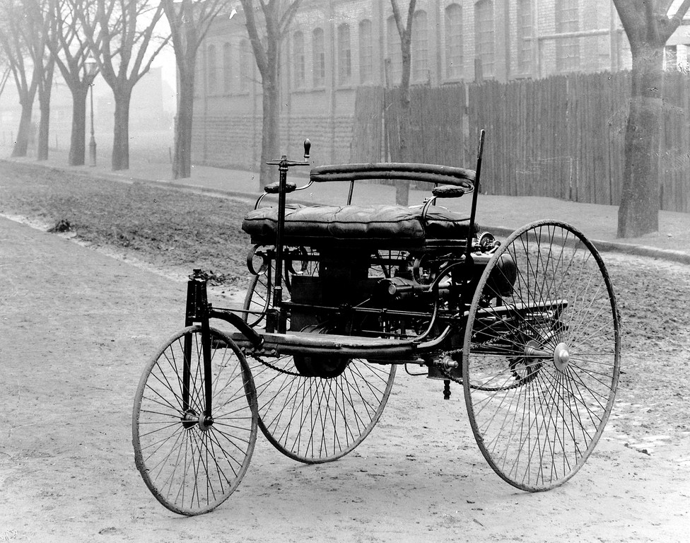 On July 3, 1886 – Karl Benz officially unveils the Benz Patent-Motorwagen, the first purpose-built automobile.