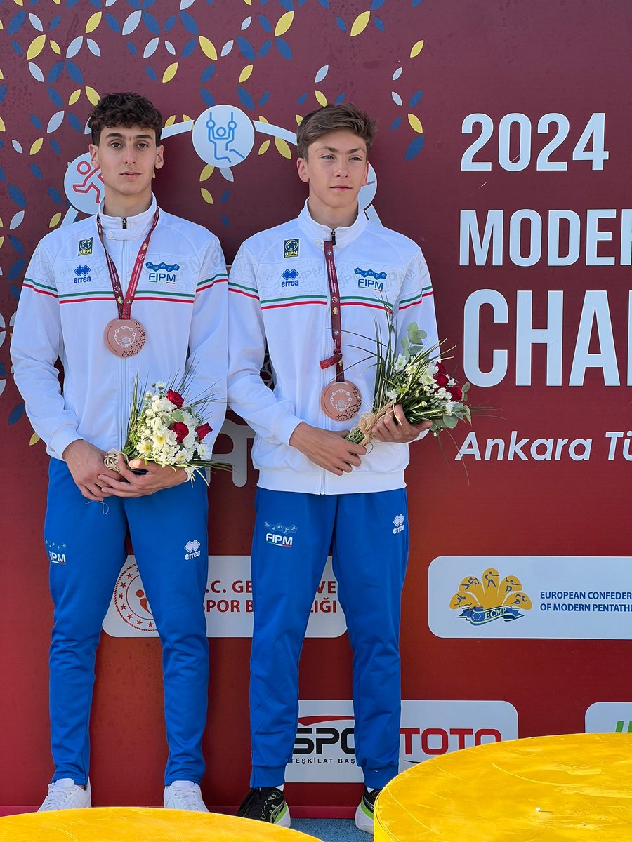 Azzurrini subito sul podio agli Europei Under 17 di #pentathlonmoderno al via oggi ad Ankara, in Turchia. Allara e Beggio oro🥇 nella staffetta femminile, Visco e Boero bronzo🥉 in quella maschile. Bravissimi ragazzi! 🇮🇹👏🎉