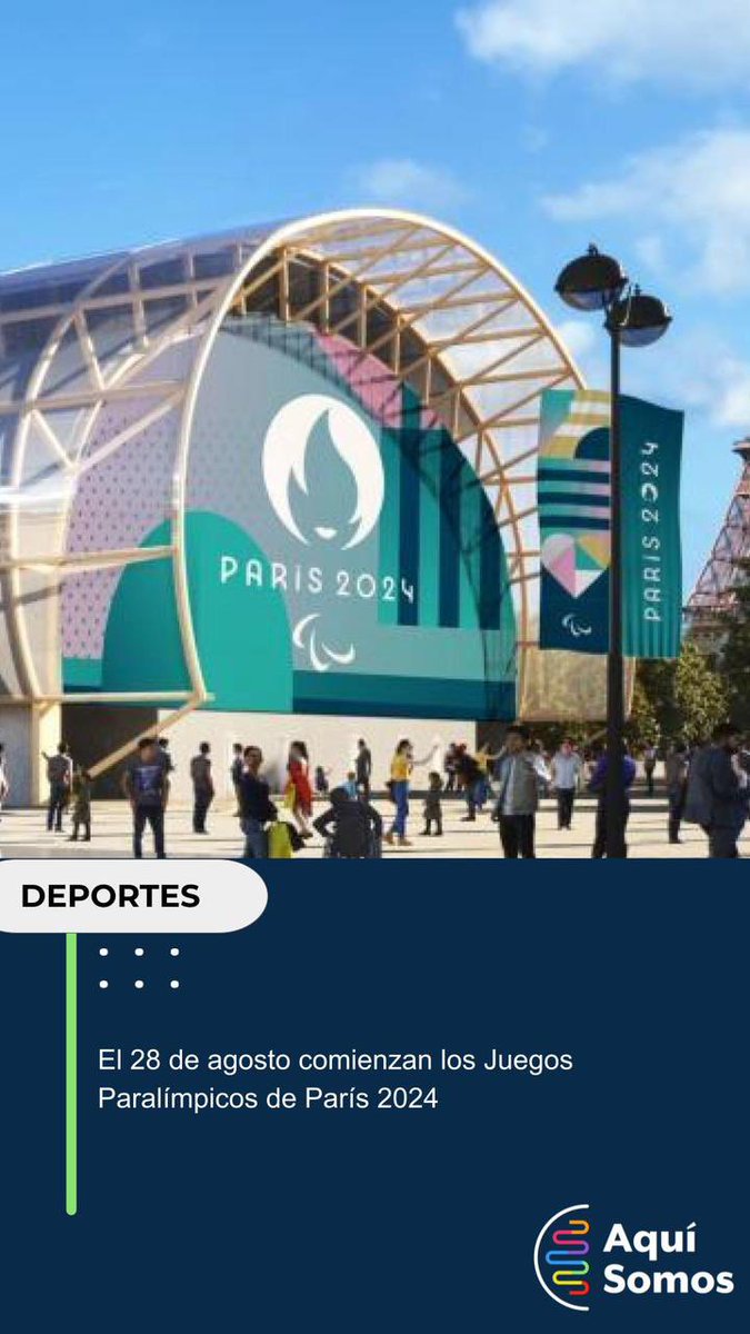 El 28 de agosto comienzan los Juegos Paralímpicos de París 2024

aquisomos.ar

#Inclusion 
#discapacidad
#paris2024
#deporte