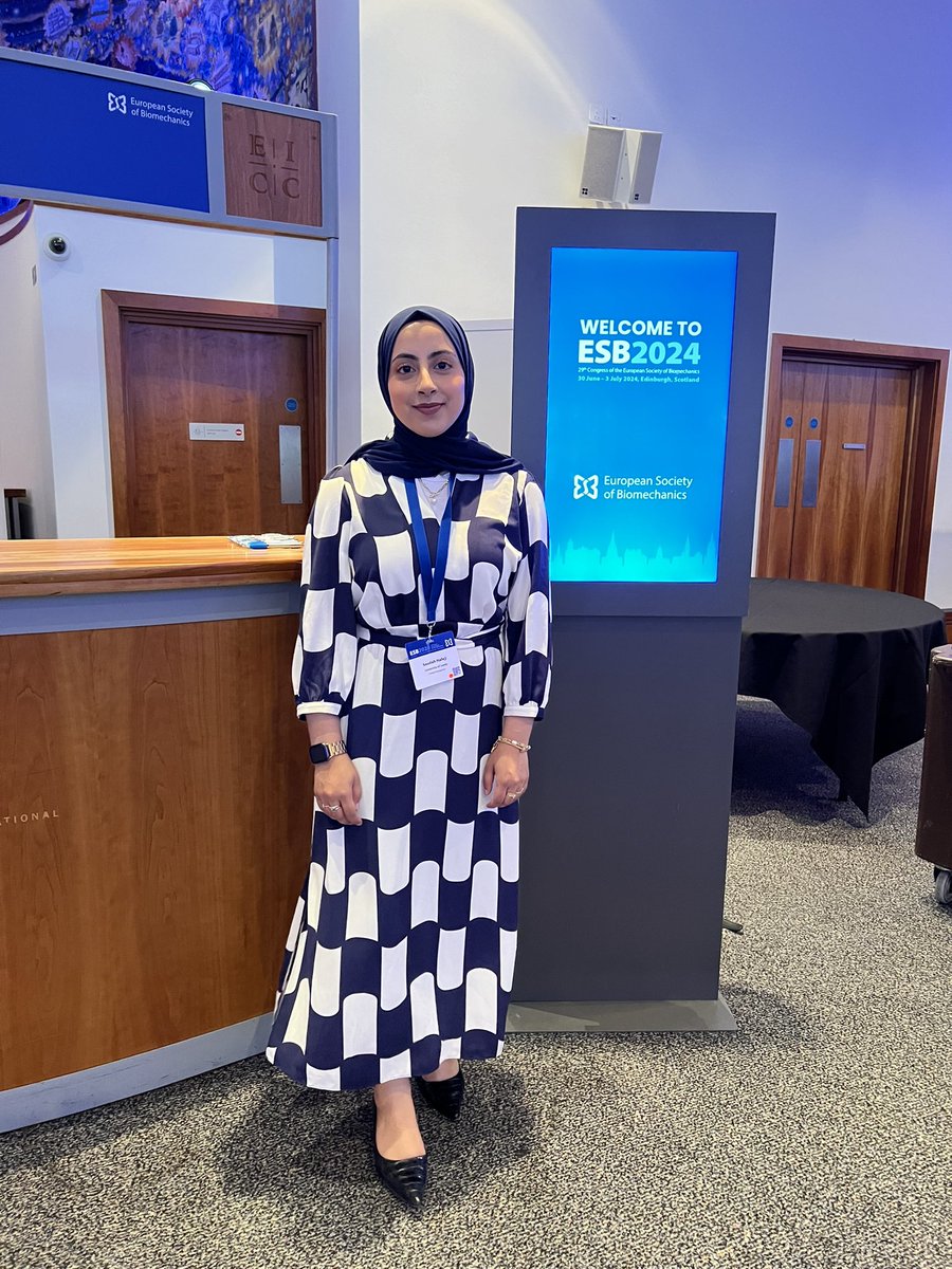 Saudah (@saudahhafeji) on Twitter photo Grateful for the opportunity to present my work <a href="/ESBiomech/">European Society of Biomechanics</a> in Edinburgh #ESB2024 Grateful for the opportunity to present my work <a href="/ESBiomech/">European Society of Biomechanics</a> in Edinburgh #ESB2024