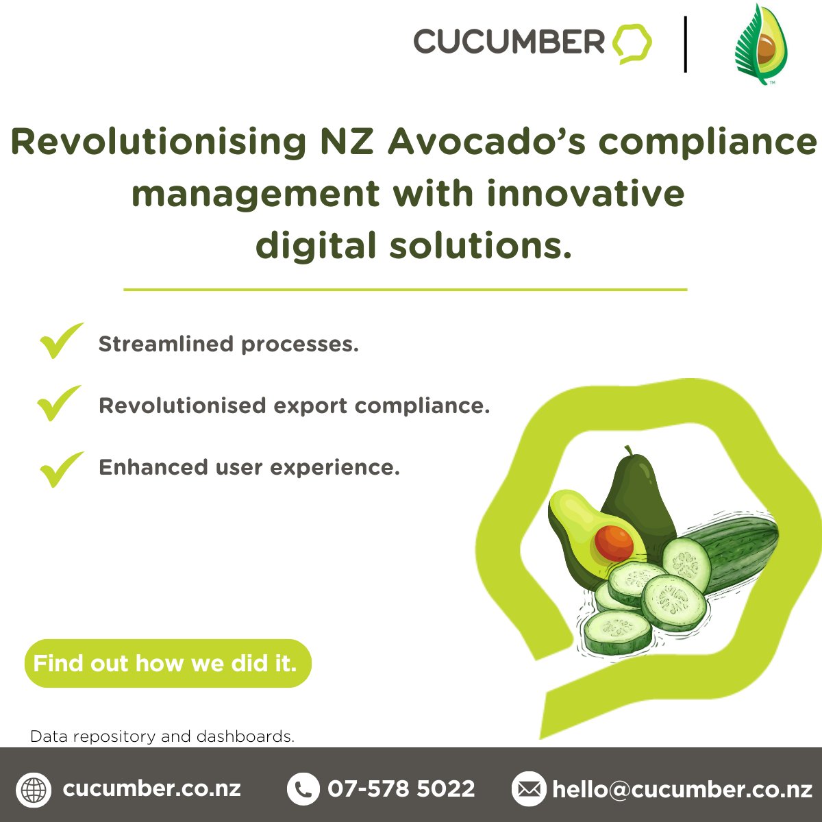 Managing compliance is tough, especially with old systems. NZ Avocado turned to us for a new grower portal and spray diary replacement. Our solution simplified compliance and boosted efficiency.

See the case study: hubs.ly/Q02DQhPL0

#innovation #customsolutions