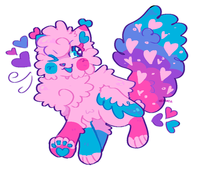 pebbiepaws's tweet photo. my first artfight attack this year for @KandiRavefur :-3 ilysm https://t.co/BmaJYOBtLL